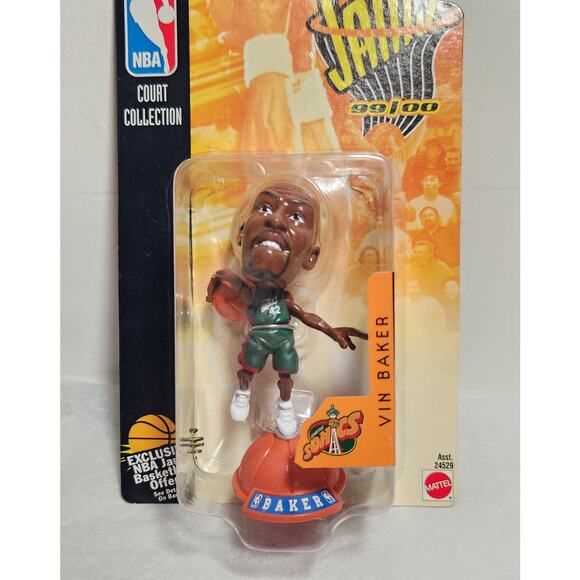NBA Jams Vin Baker '99/'00 Season 4" Figure Mattel /Upper Deck 1998 Brand New - Picture 2 of 4
